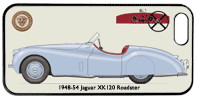 Jaguar XK120 Roadster (disc wheels) 1948-54 Phone Cover Horizontal